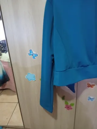 Giacca blu elettrico stile militare tg M