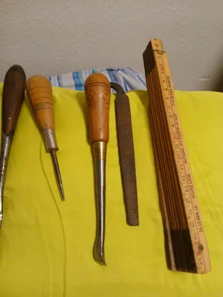 Conjunto herramientas antiguas