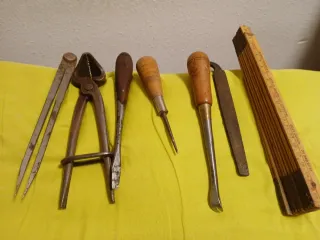 Conjunto herramientas antiguas