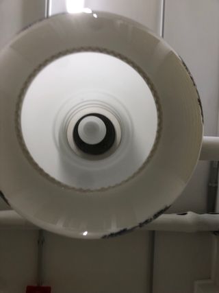 Antigua lámpara de techo cristal y metal