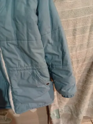 Romantico  caldo  giaccone imbottito azzurro cielo