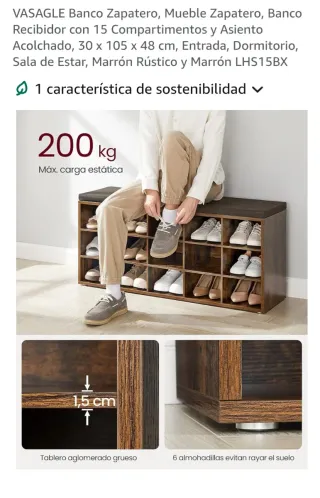 Zapatero 15 compartimentos