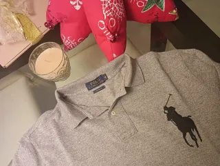 Polo Ralph Lauren Manga Larga Gris