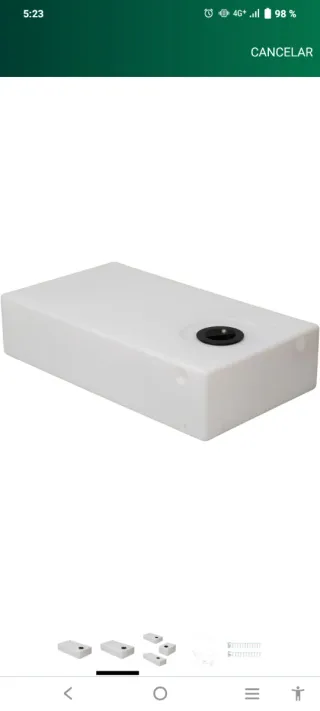 Tanque Agua Potable 105L para Caravana/Camper