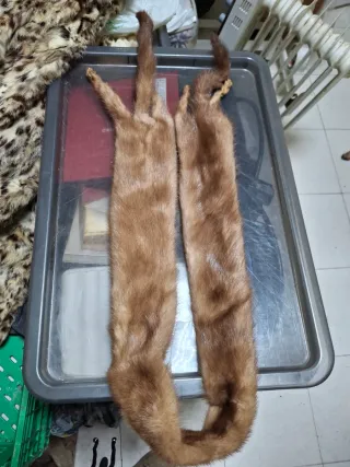 Cuello de piel auténtica