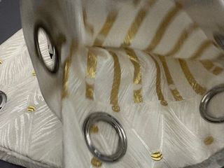 2 Tende Ophelia Coprente 130x275 Panna / Oro