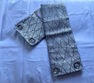 2 Tende Ophelia Coprente 130x275 Grigio / Argento