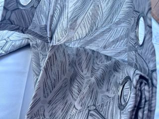 2 Tende Ophelia Coprente 130x275 Grigio / Argento