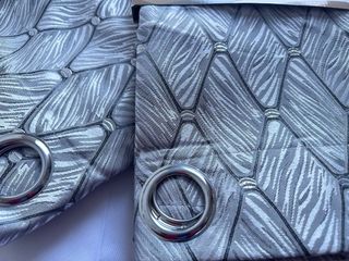 2 Tende Ophelia Coprente 130x275 Grigio / Argento