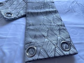 2 Tende Ophelia Coprente 130x275 Grigio / Argento