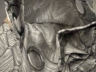 2 Tende Ophelia Coprente 130x275 Grigio / Argento