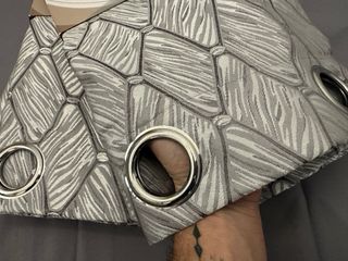 2 Tende Ophelia Coprente 130x275 Grigio / Argento