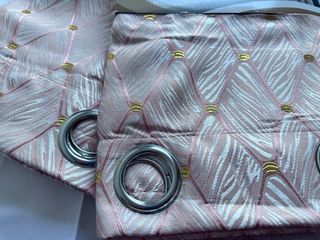 2 Tende Ophelia Coprente 130x275 Rosa / Oro