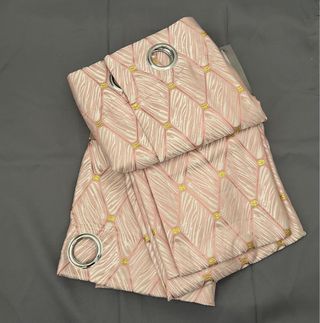 2 Tende Ophelia Coprente 130x275 Rosa / Oro