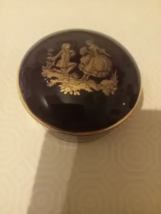 Scatola Limoges Porcellana Decorata