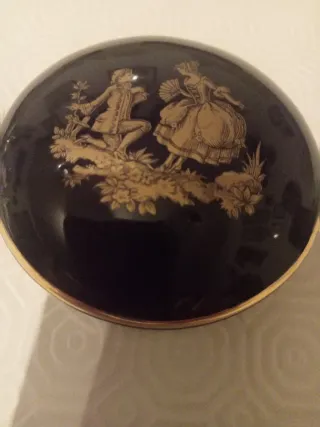 Scatola Limoges Porcellana Decorata