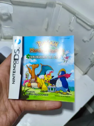 Caja y manual Pokémon Exploradores del Cielo DS