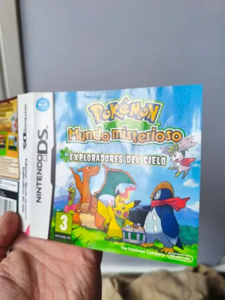 Caja y manual Pokémon Exploradores del Cielo DS