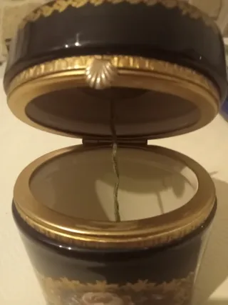 Portagioie Limoges nero e oro