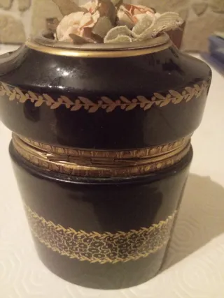 Portagioie Limoges nero e oro