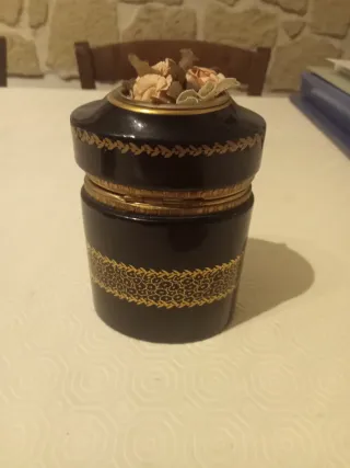 Portagioie Limoges nero e oro