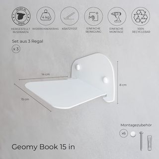 Estantería invisible Miluka blanca