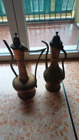 Coppia Brocche Rame Antico