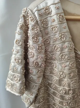 Vestido largo con pedrería