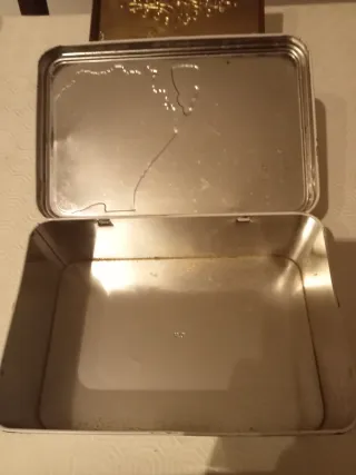 Set 3 scatole in latta vintage