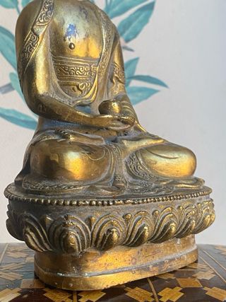 Statuetta Buddha consacrato Dorata