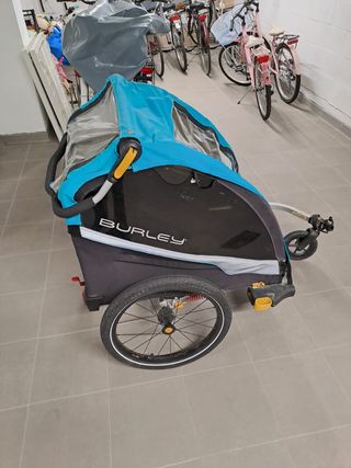 Rimorchio e passeggino bici bambino. Marca Burley