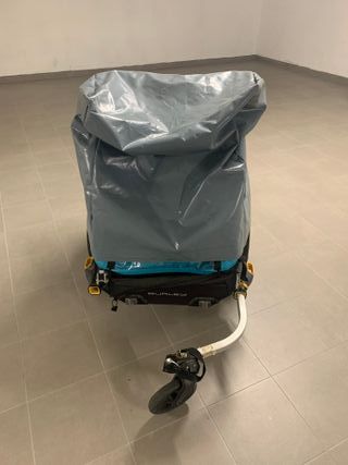 Rimorchio e passeggino bici bambino. Marca Burley