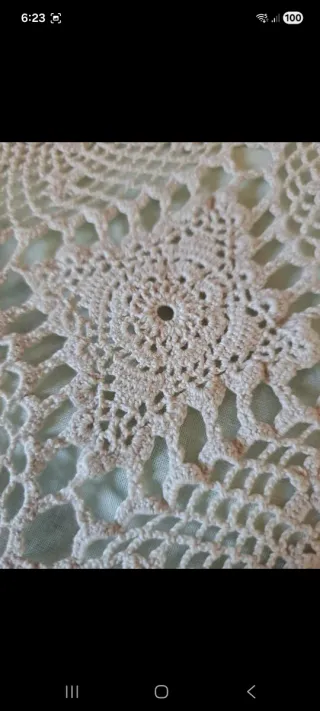 Colcha ganchillo vintage individual