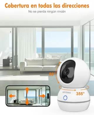 Cámara Interior GRIFEMA Pan & Tilt WiFi. NUEVA!!!