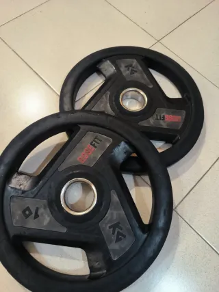 2 discos de 10 kg