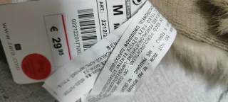 Bufanda de pelo beige