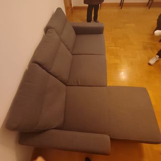Chaiselongue gris 3 plazas Ikea