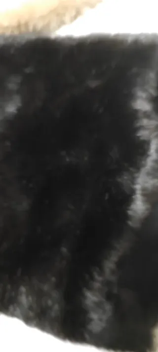 Bufanda Zara pelo negra nueva