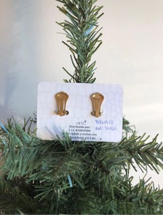 Pendientes perla cierre pinza Careli