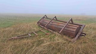 Rulo agrícola mecanico de 4,45 m x 80 cms.