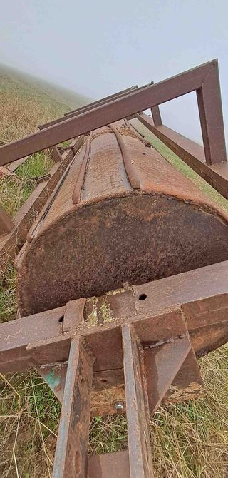 Rulo agrícola mecanico de 4,45 m x 80 cms.