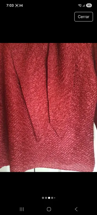 Blusa Adolfo Dominguez Talla M Roja