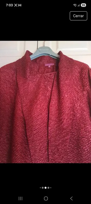 Blusa Adolfo Dominguez Talla M Roja