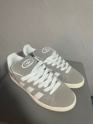 Zapatillas Adidas Campus Grises y Blancas