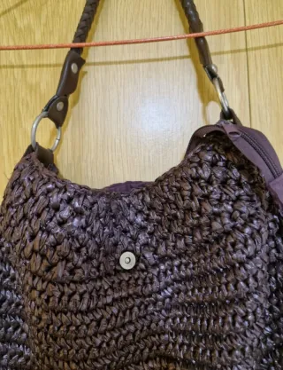 Bolso de rafia para mujer