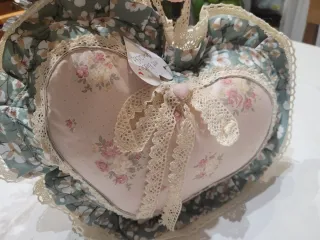 Cuscino Cuore Shabby Chic Fatto a Mano