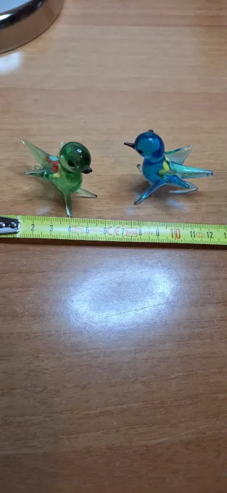 Murano Uccellini in vetro colorati