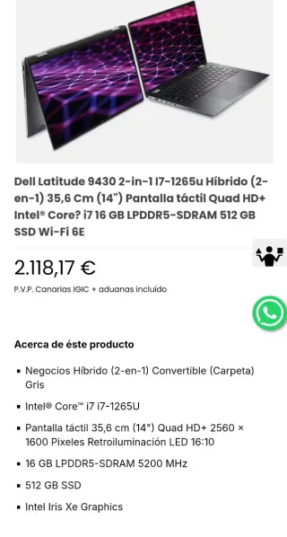 PORTATIL ALTA GAMA TACTIL