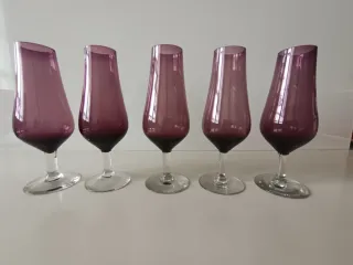 Copas vintage cristal color