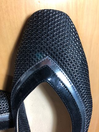 Zapatos Doctor Cutillas Talla 38 Negro y plata